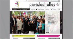 Desktop Screenshot of parisleshalles.fr
