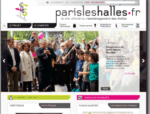 Tablet Screenshot of parisleshalles.fr